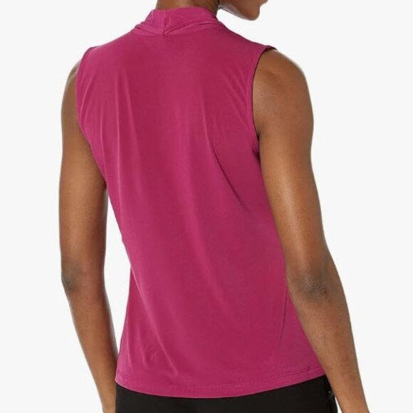Calvin Klein Fuchsia Sleeveless Blouse XL Worn Once Like New - Picture 4 of 16